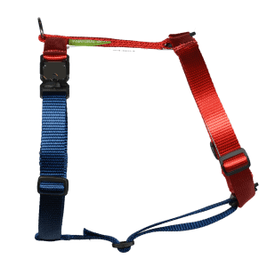 Duo-color tuigje rood-marineblauw